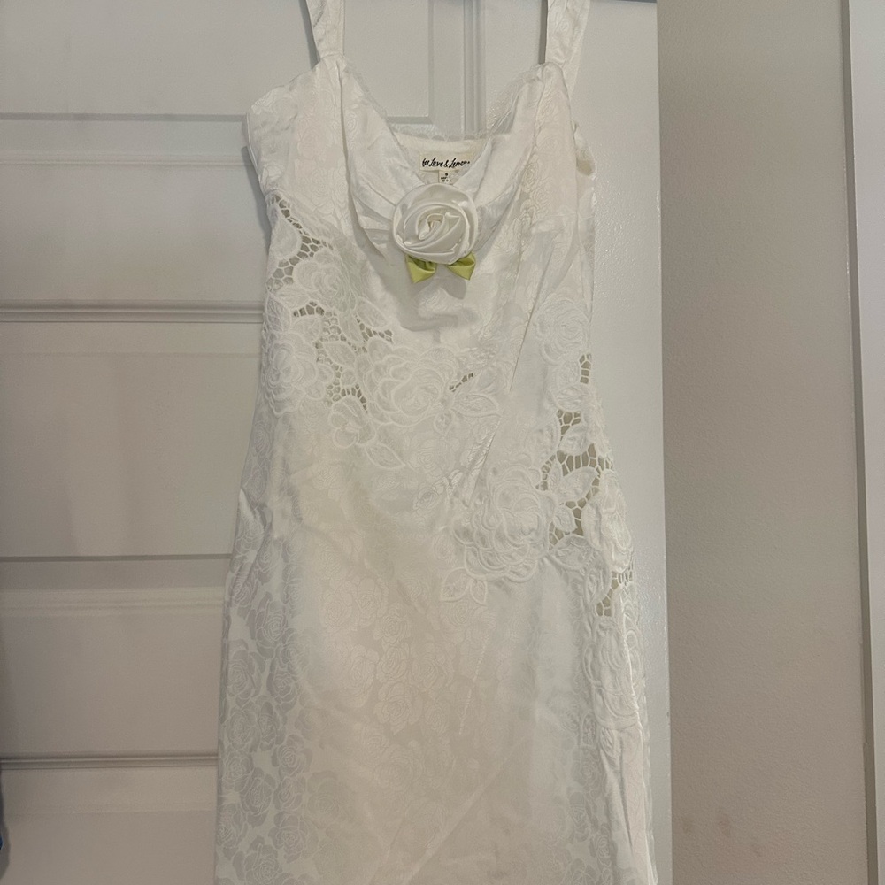 For Love and Lemons white mini dress